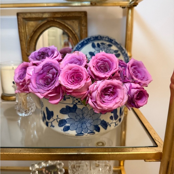 Other - Vintage Blue and White Chinoiserie Decorative Bowl with Lid -Tureen Serving Dish